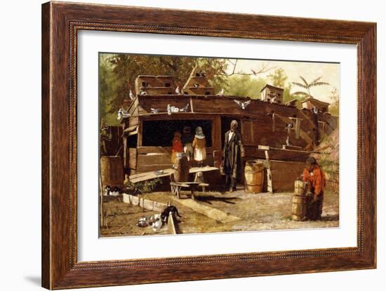 Uncle Ned at Home, 1875-Winslow Homer-Framed Giclee Print