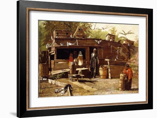 Uncle Ned at Home, 1875-Winslow Homer-Framed Giclee Print