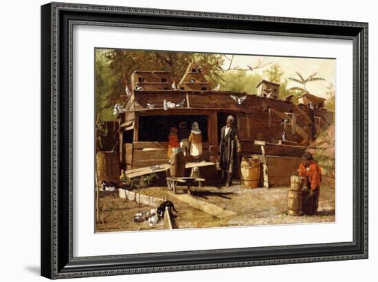 Uncle Ned at Home, 1875-Winslow Homer-Framed Giclee Print