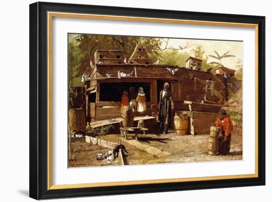Uncle Ned at Home, 1875-Winslow Homer-Framed Giclee Print