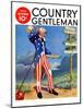 "Uncle Sam at the Crossroads," Country Gentleman Cover, October 1, 1936-Frank Lea-Mounted Giclee Print