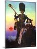 Uncle Sam Marching with Children-Norman Rockwell-Mounted Giclee Print