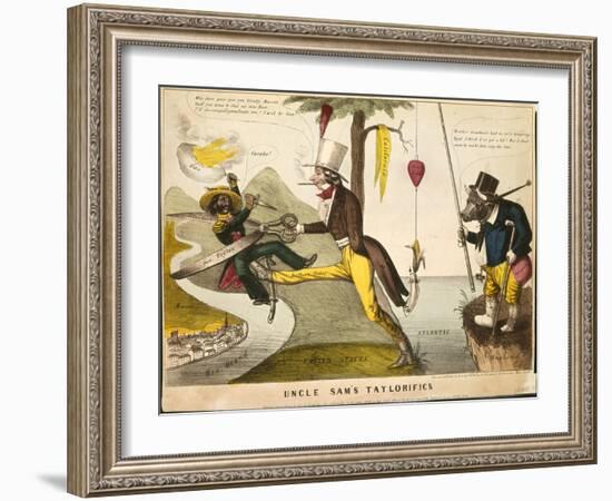 Uncle Sam's Taylorifics, 1846-null-Framed Giclee Print