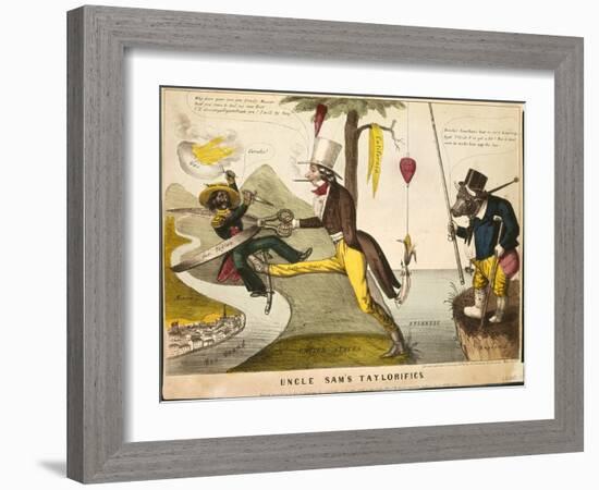 Uncle Sam's Taylorifics, 1846-null-Framed Giclee Print