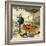 Uncle Sam Standing beside Basket of Apples-Bettmann-Framed Photographic Print