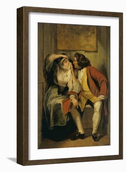 Uncle Toby and the Widow Wadman-Charles Robert Leslie-Framed Giclee Print