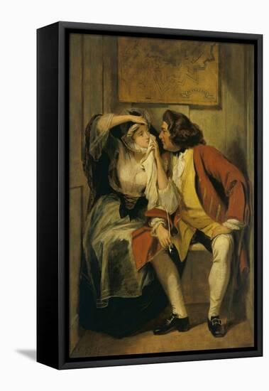 Uncle Toby and the Widow Wadman-Charles Robert Leslie-Framed Premier Image Canvas