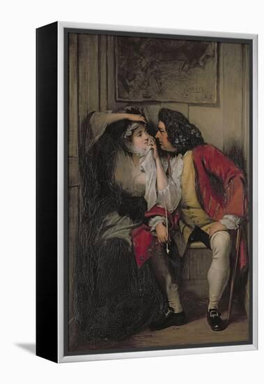 Uncle Toby and Widow Wadman-Charles Robert Leslie-Framed Premier Image Canvas