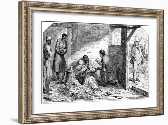 Uncle Tom's Cabin by Harriet Beecher Stowe-George Cruikshank-Framed Giclee Print