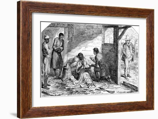 Uncle Tom's Cabin by Harriet Beecher Stowe-George Cruikshank-Framed Giclee Print