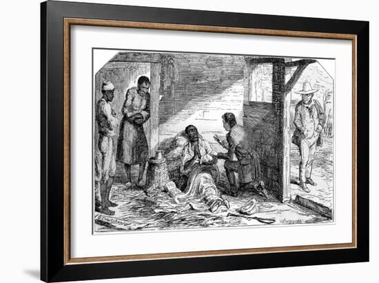 Uncle Tom's Cabin by Harriet Beecher Stowe-George Cruikshank-Framed Giclee Print