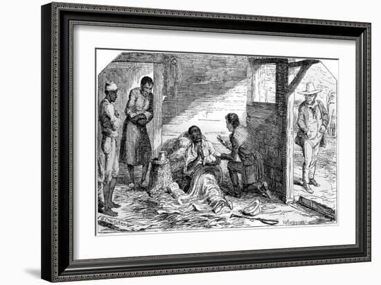 Uncle Tom's Cabin by Harriet Beecher Stowe-George Cruikshank-Framed Giclee Print