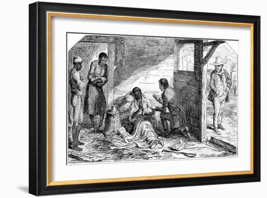 Uncle Tom's Cabin by Harriet Beecher Stowe-George Cruikshank-Framed Giclee Print