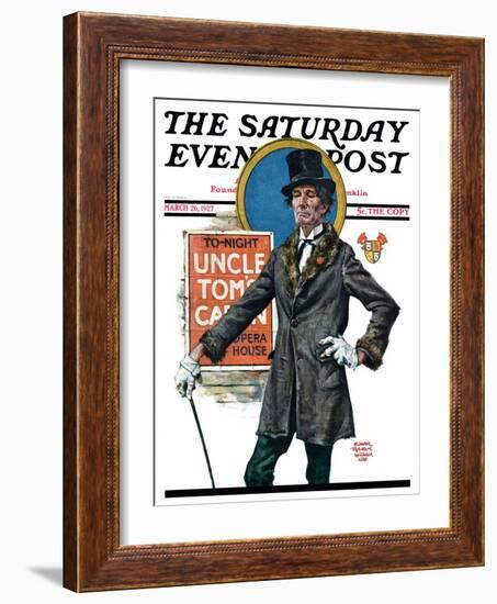 "Uncle Tom's Cabin," Saturday Evening Post Cover, March 26, 1927-Edgar Franklin Wittmack-Framed Giclee Print