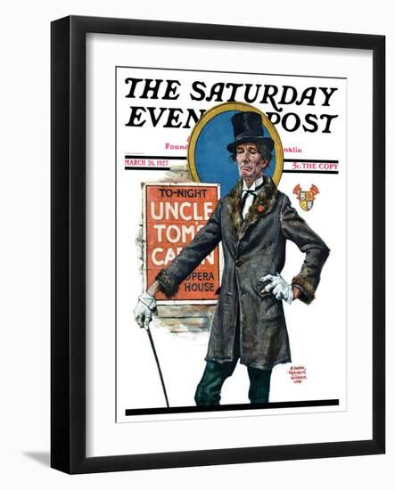 "Uncle Tom's Cabin," Saturday Evening Post Cover, March 26, 1927-Edgar Franklin Wittmack-Framed Giclee Print