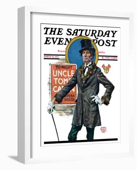 "Uncle Tom's Cabin," Saturday Evening Post Cover, March 26, 1927-Edgar Franklin Wittmack-Framed Giclee Print