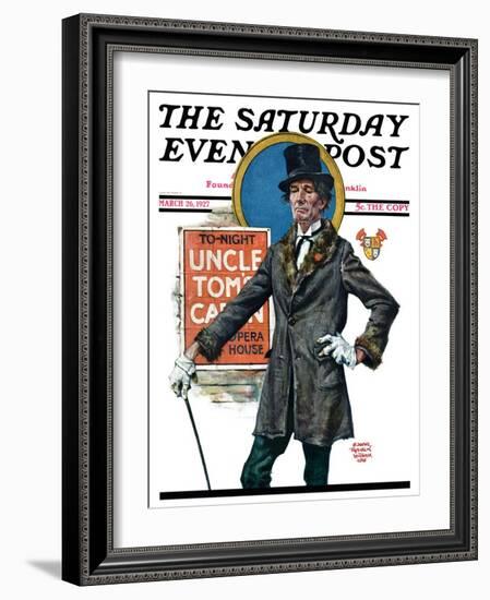 "Uncle Tom's Cabin," Saturday Evening Post Cover, March 26, 1927-Edgar Franklin Wittmack-Framed Giclee Print