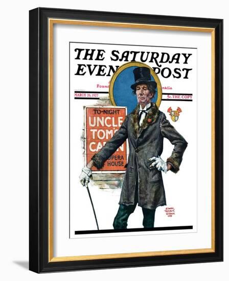 "Uncle Tom's Cabin," Saturday Evening Post Cover, March 26, 1927-Edgar Franklin Wittmack-Framed Giclee Print