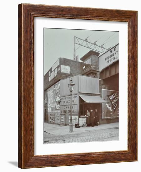 Uncle Toms Cabin Tea Stall, Wandsworth Road, London, 1909-null-Framed Photographic Print