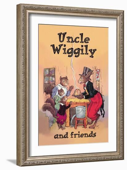 Uncle Wiggily and Friends: Pudding-null-Framed Art Print