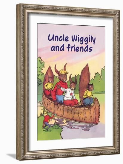 Uncle Wiggily and Friends: The Canoe Trip-null-Framed Art Print