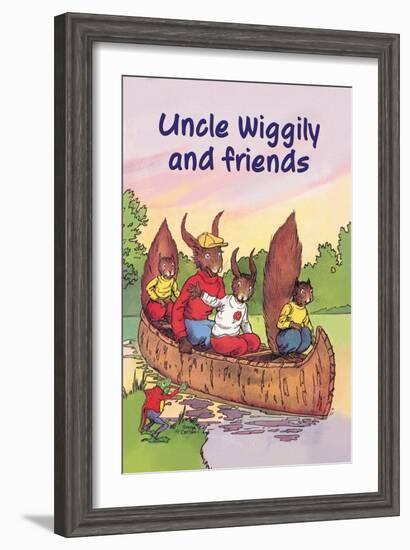 Uncle Wiggily and Friends: The Canoe Trip-null-Framed Art Print