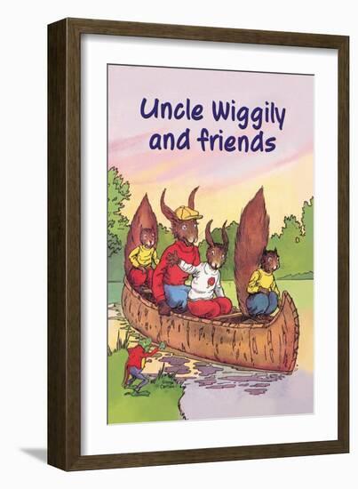 Uncle Wiggily and Friends: The Canoe Trip-null-Framed Art Print