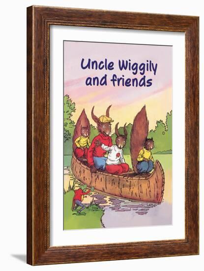 Uncle Wiggily and Friends: The Canoe Trip-null-Framed Art Print