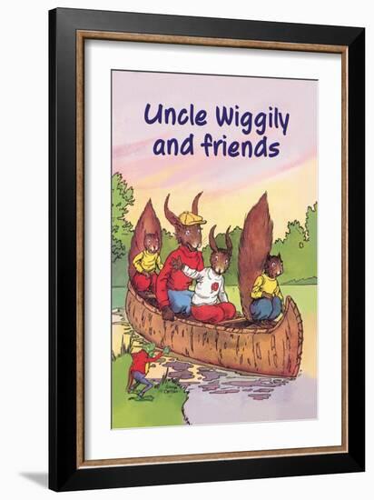 Uncle Wiggily and Friends: The Canoe Trip-null-Framed Art Print