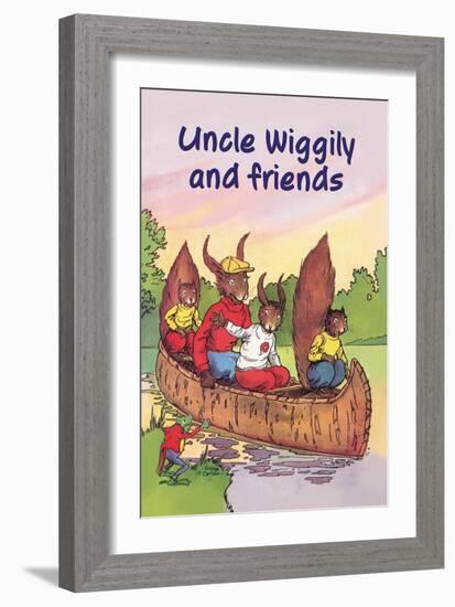 Uncle Wiggily and Friends: The Canoe Trip-null-Framed Art Print