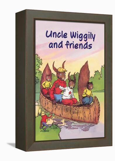 Uncle Wiggily and Friends: The Canoe Trip-null-Framed Stretched Canvas