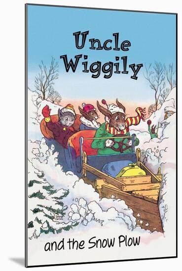 Uncle Wiggily and Friends: The Snow Plow-null-Mounted Art Print