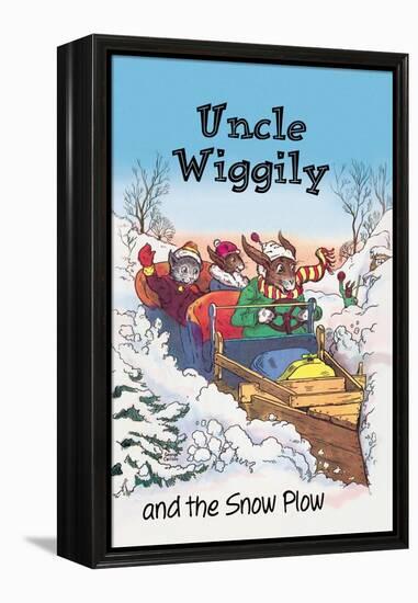 Uncle Wiggily and Friends: The Snow Plow-null-Framed Stretched Canvas