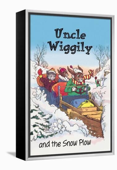 Uncle Wiggily and Friends: The Snow Plow-null-Framed Stretched Canvas