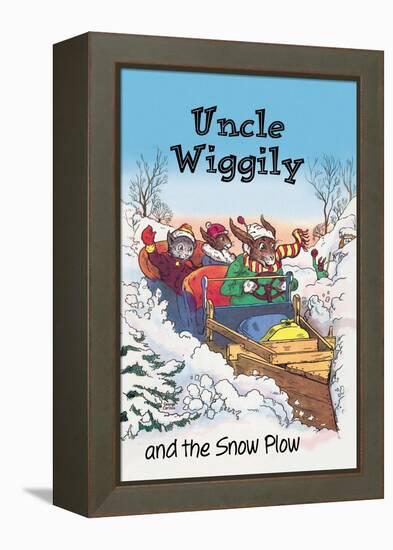 Uncle Wiggily and Friends: The Snow Plow-null-Framed Stretched Canvas