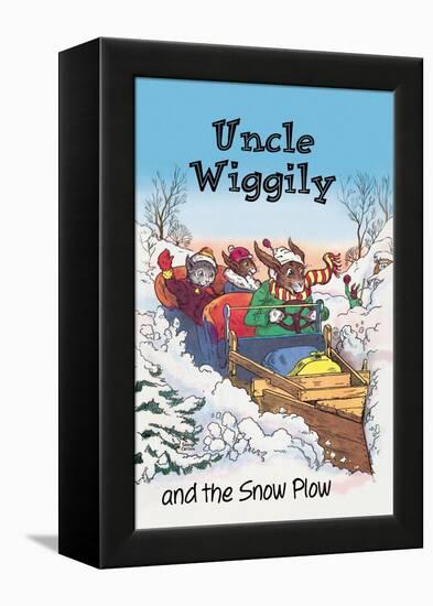 Uncle Wiggily and Friends: The Snow Plow-null-Framed Stretched Canvas