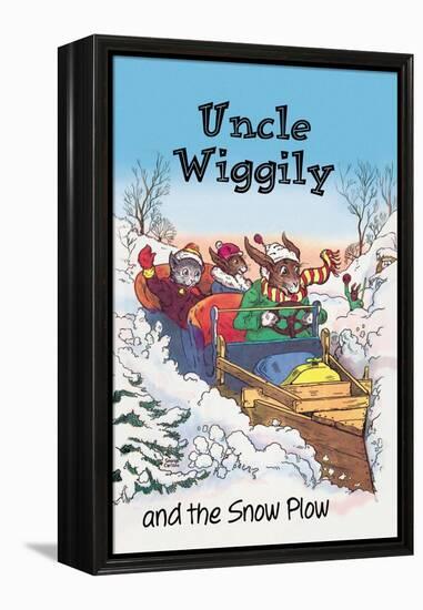 Uncle Wiggily and Friends: The Snow Plow-null-Framed Stretched Canvas