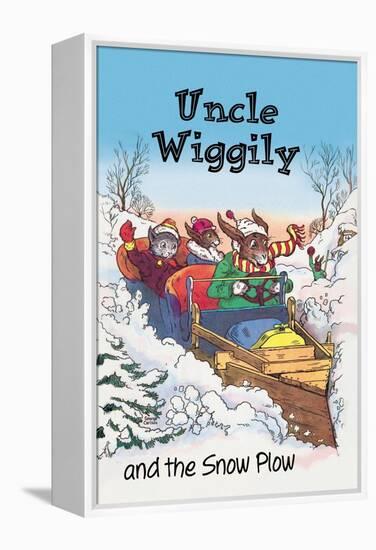 Uncle Wiggily and Friends: The Snow Plow-null-Framed Stretched Canvas