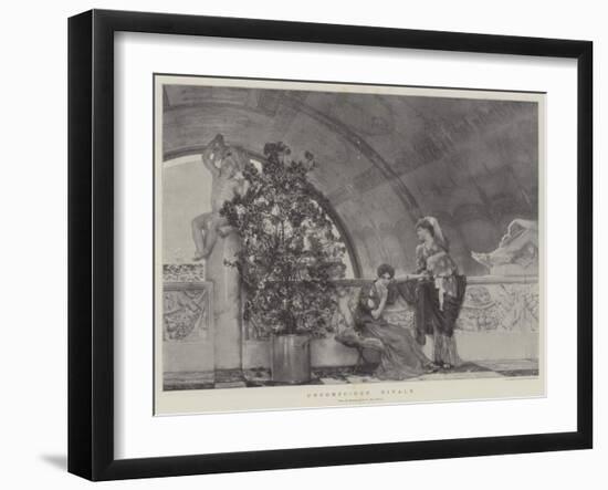 Unconscious Rivals-Sir Lawrence Alma-Tadema-Framed Giclee Print