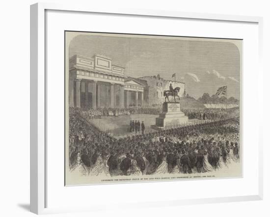 Uncovering the Equestrian Statue of the Late Field Marshal Lord Combermere at Chester-null-Framed Giclee Print