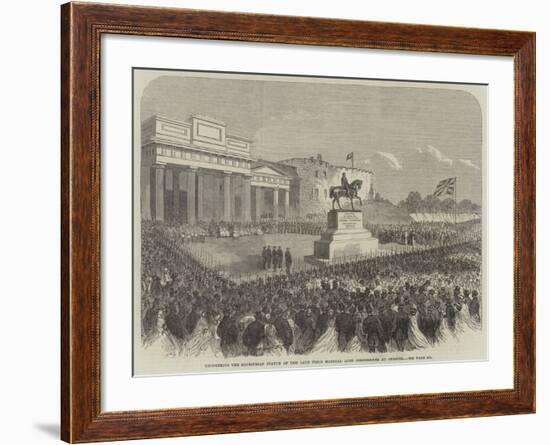 Uncovering the Equestrian Statue of the Late Field Marshal Lord Combermere at Chester-null-Framed Giclee Print