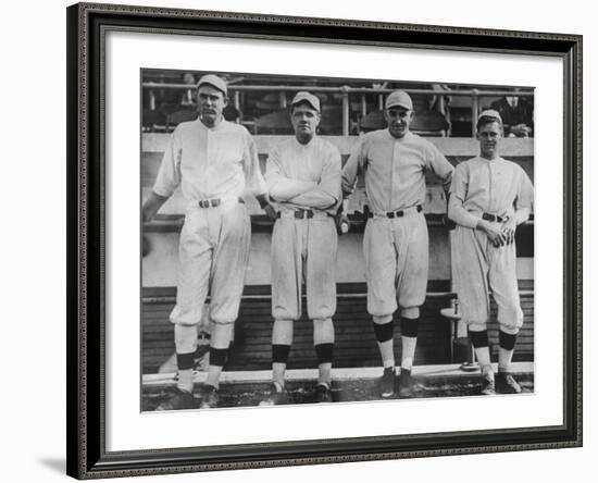 Undated of Baseball Players Ernie Shore, Babe Ruth, Carl Mays, and Dutch Leonard-Loomis Dean-Framed Premium Photographic Print