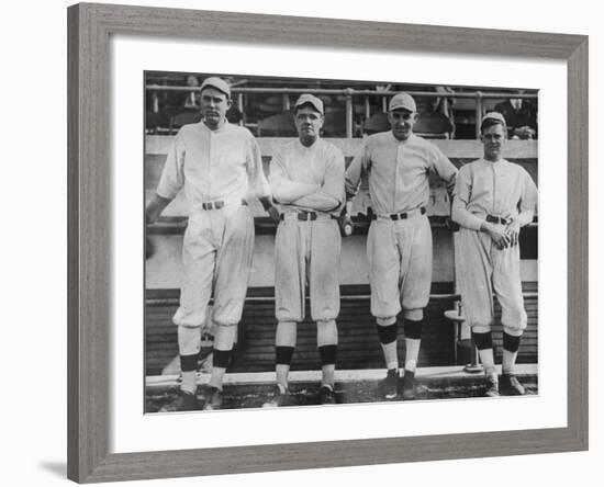 Undated of Baseball Players Ernie Shore, Babe Ruth, Carl Mays, and Dutch Leonard-Loomis Dean-Framed Premium Photographic Print