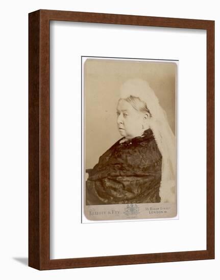 Undated Photograph of Queen Victoria, Probably around Late 1880's-null-Framed Photographic Print