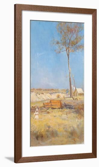 Under a Southern Sun (Timber Splitter's Camp)-Charles Conder-Framed Premium Giclee Print