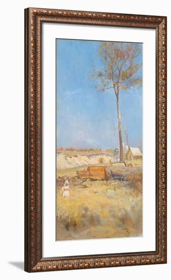 Under a Southern Sun (Timber Splitter's Camp)-Charles Conder-Framed Premium Giclee Print