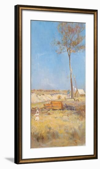 Under a Southern Sun (Timber Splitter's Camp)-Charles Conder-Framed Premium Giclee Print