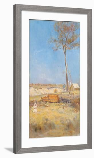 Under a Southern Sun (Timber Splitter's Camp)-Charles Conder-Framed Premium Giclee Print