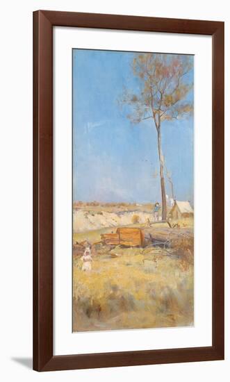 Under a Southern Sun (Timber Splitter's Camp)-Charles Conder-Framed Premium Giclee Print