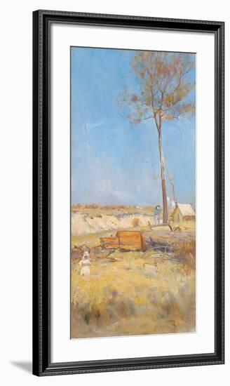 Under a Southern Sun (Timber Splitter's Camp)-Charles Conder-Framed Premium Giclee Print